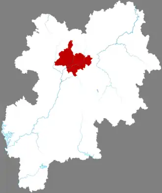 Юйчжоу на карте