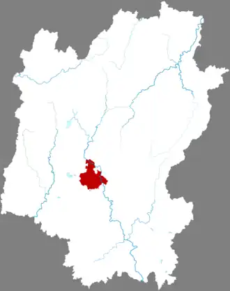 Яньшань на карте