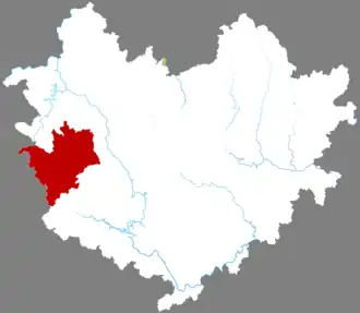 Фэншань на карте