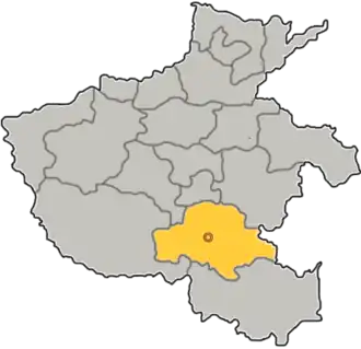 Чжумадянь на карте