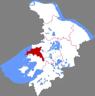 Хуцю на карте