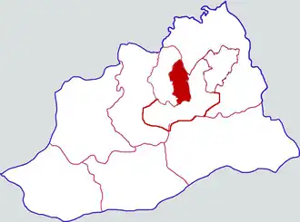 Цзефан на карте