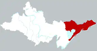 Хунху на карте