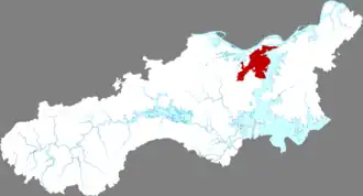 Ляньси на карте