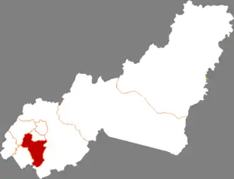 Хэншань на карте