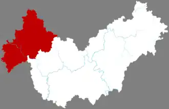 Синьчэн на карте