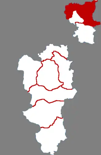 Саньхэ на карте