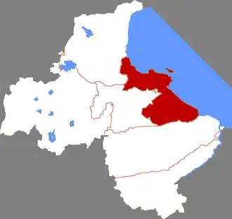 Ляньюнь на карте