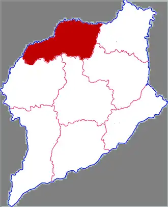 Линьцин на карте