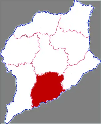 Янгу на карте