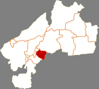 Тефэн на карте