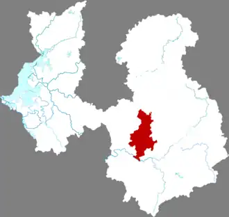 Хэнфэн на карте