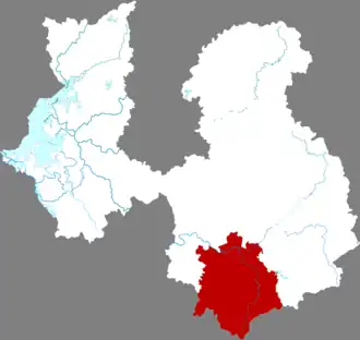 Яньшань на карте