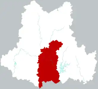 Цзэнду на карте