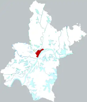 Цзянъань на карте