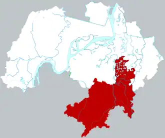 Наньлин на карте