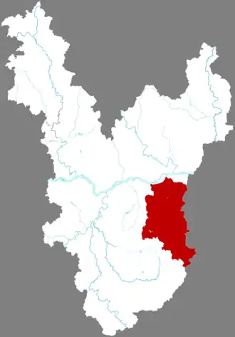 Лунсюй на карте