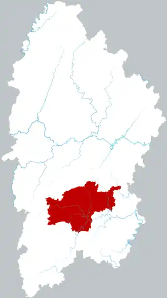 Цзишоу на карте