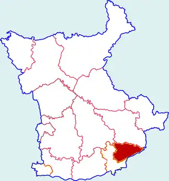 Вэйчэн на карте