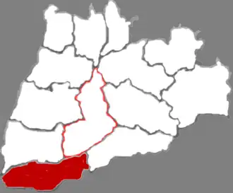 Жуйчэн на карте