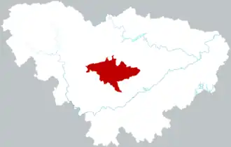 Улинъюань на карте