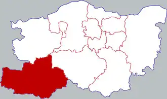 Дэнфэн на карте