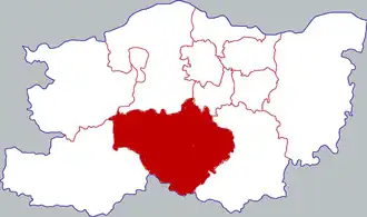 Синьми на карте