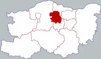 Чжунъюань на карте