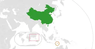 Китай и Восточный Тимор