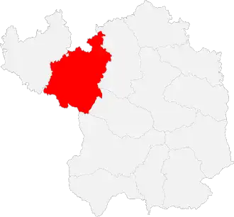 Чжидань на карте