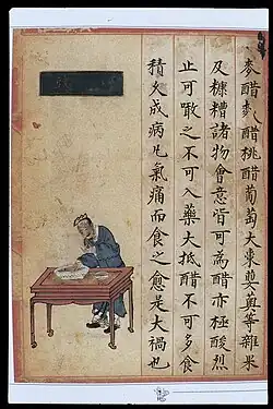 Страница из медицинского трактата с доучи