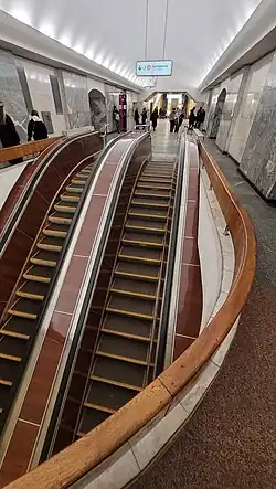 Переход на станцию  Тургеневская«Тургеневская» Калужско-Рижской линии.11 марта 2023