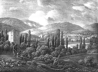 Чоргунь. Литография К. Кюгельхена начала XIX века