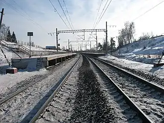 Вид в сторону платформы Кузьминка