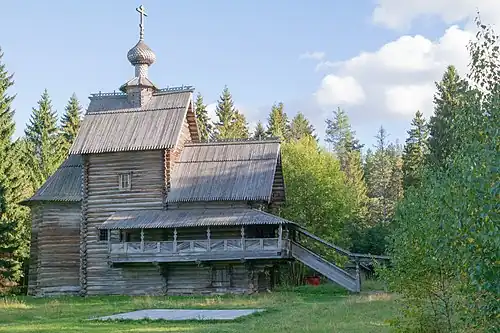 Василёво. Церковь Преображения (Вознесения). Постройка 1732 года.
