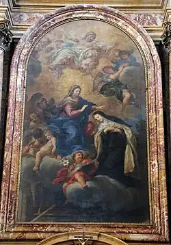 Чиро Ферри. Дева Мария и святая Мария Маддалена деи Пацци. 1684