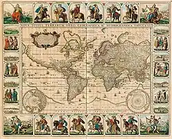 Новый географический и гидрографический мир всей Земли (Nova Totius Terrarum Orbis Geographica Ac Hydrographica). 1652