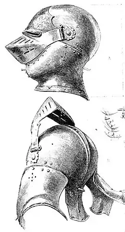 Классический остроносый армет