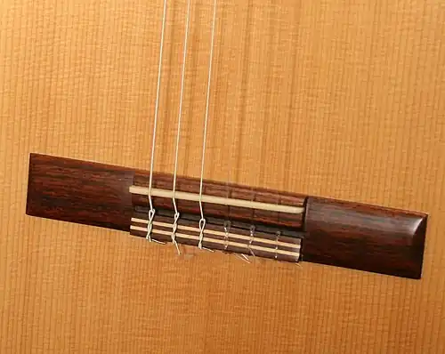 Струнодержатель классической гитары