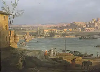 Клод Верне. Авиньон (фрагмент). 1756