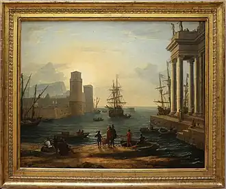 «Морской порт, эффект тумана (Посадка Улисса, Энея и Ахата?)» (1646 год). Лувр