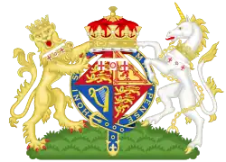 Герб принцессы Елизаветы, герцогини Эдинбургской (1947—1952)