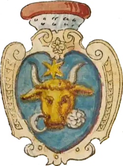 Герб из немецкого гербовника. Примерно 1586