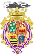Герб Марии Хосефы де ла Соледад Альфонсо-Пиментель и Тельес-Хирон, 12-й герцогини Бенавенте