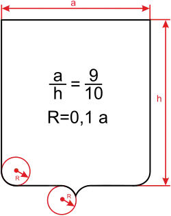 Геометрия построения щита герба области