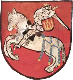 Герб ВКЛ из гербовника Armorial Lyncenich, около 1435 г.