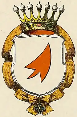 Герб с лентой ордена Чёрного орла