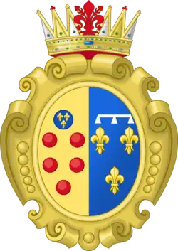 Герб Маргариты Луизы в браке