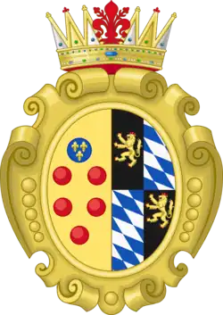 Герб Виоланты Беатрисы в браке