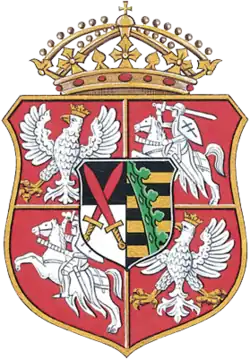 Герб Речи Посполитой в Саксонский период с 1697 по 1763 год